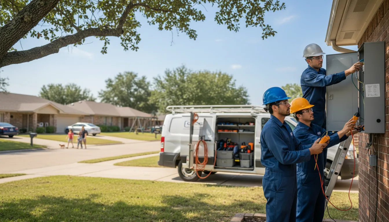 Certified electrician providing emergency electrical services in Olds, IA
